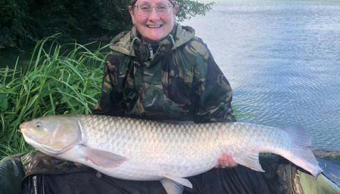 A 47 lb fish from Jonchery, Grass carp, Jul 2023