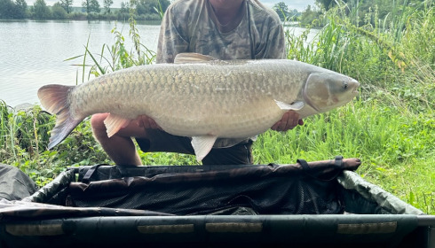 A 56 lb 8 oz fish from Jonchery, Grassie, Aug 2023