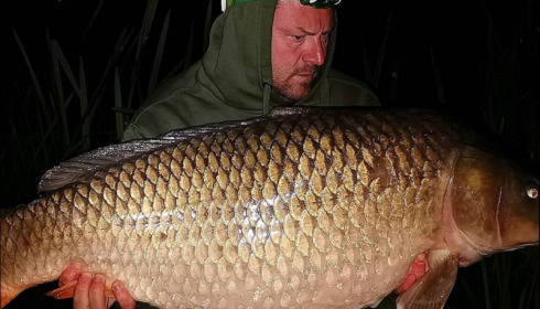 A 40 lb carp from Jonchery, Jamie North, Aug 2019