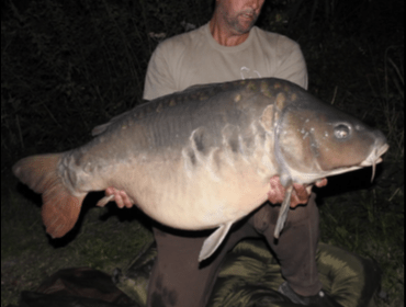 A 62 lb carp from Jonchery, Sep 2019