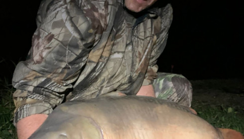 A 53 lb 8 oz carp from Jonchery, David Gates, Oct 2021