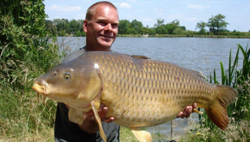 A 43 lb 11 oz carp from Jonchery, Swim 4, Jun 2015