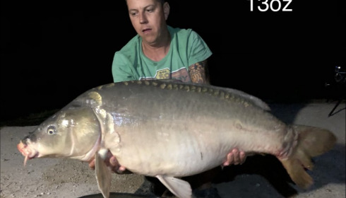 A 38 lb 13 oz carp from Jonchery, Tony Richards, Aug 2019