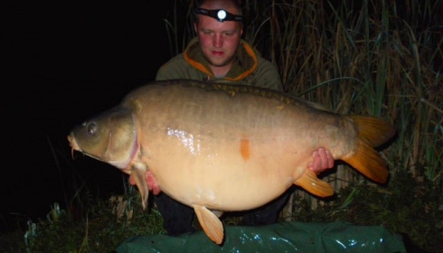 A 53 lb carp from Jonchery, Sep 2014