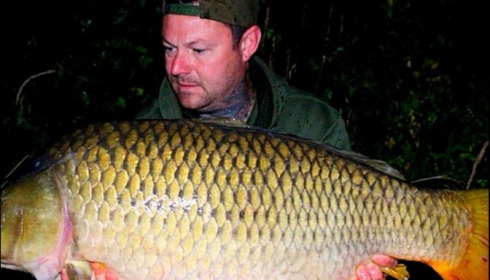 A 40 lb carp from Jonchery, Jamie North, Aug 2019