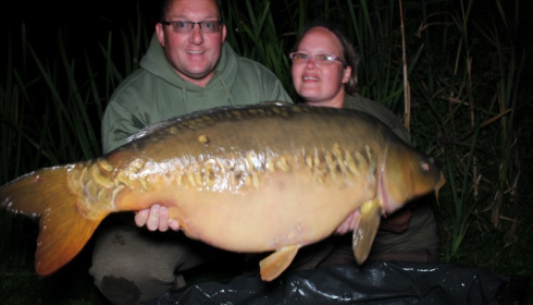 A 51 lb carp from Jonchery, Liz Garrett, Sep 2019
