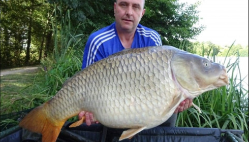 A 58 lb 6 oz carp from Jonchery, Andrew Buckley, Aug 2019