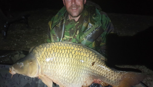 A 43 lb 8 oz carp from Jonchery, Del Mackey, Oct 2021