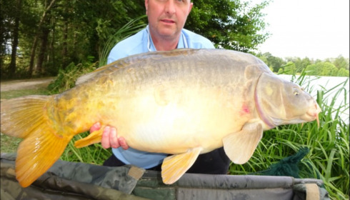 A 38 lb 4 oz carp from Jonchery, Andrew Buckley, Aug 2019
