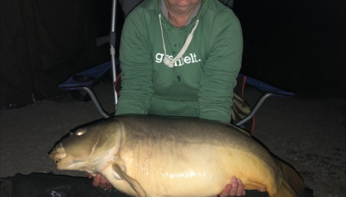 A 27 lb 12 oz carp from Jonchery, Janice Lamb, Oct 2018