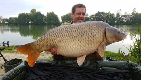 A 53 lb carp from Jonchery, Joe Charnock, Oct 2016