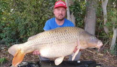 A 54 lb 8 oz carp from Jonchery, Oct 2019