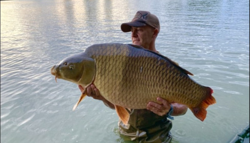 A 57 lb 1 oz carp from Jonchery, Aug 2019