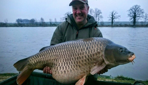 A 61 lb carp from Jonchery, Swim 3, Apr 2016
