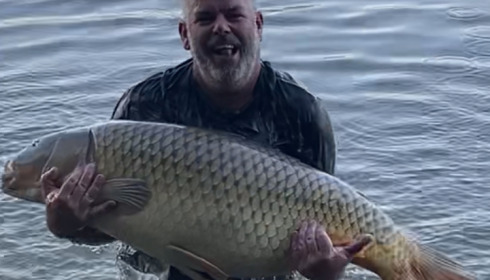 A 57 lb fish from Jonchery, Pb common 57, Aug 2022
