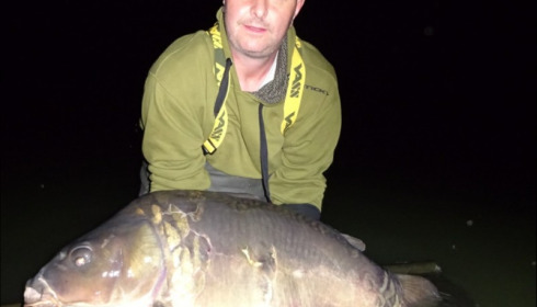 A 60 lb 14 oz carp from Jonchery, Aug 2019