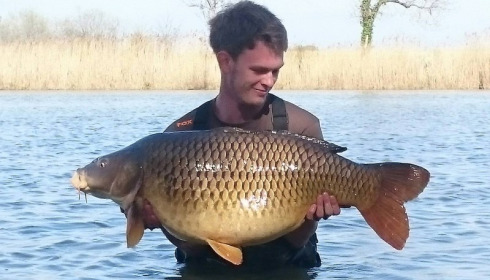 A 42 lb 12 oz carp from Jonchery, Alex Maguire-Smith, Apr 2015