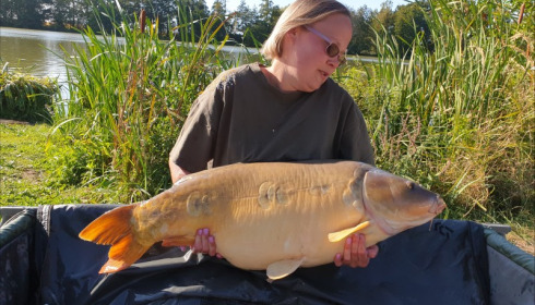 A 33 lb carp from Jonchery, Liz Garrett, Sep 2019