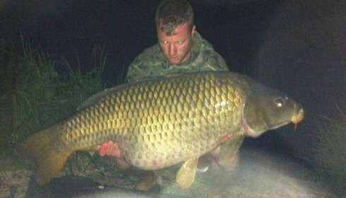 A 59 lb 8 oz carp from Jonchery, A New Lake Record from Swim 1, Jun 2014