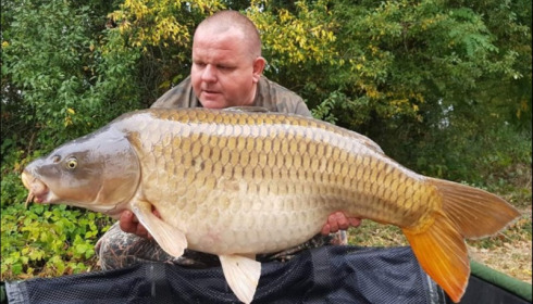 A 52 lb carp from Jonchery, Sep 2019