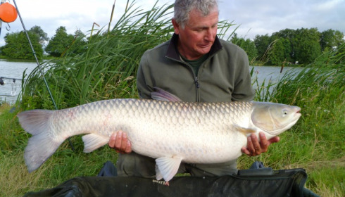 A 50 lb grass carp from Jonchery, Brian, Mar 2013
