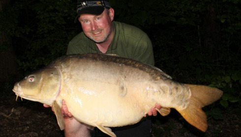 A 46 lb 2 oz carp from Jonchery, Apr 2018