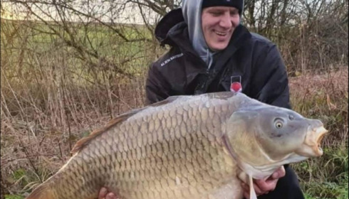 A 60 lb carp from Jonchery, Jan 2020