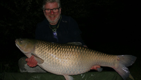 A 65 lb 12 oz carp from Jonchery, Ron Key, Apr 2017
