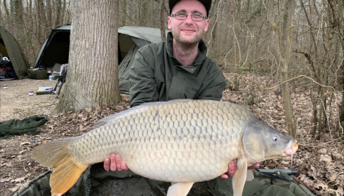 A 30 lb carp from Jonchery, Steven Tunstall, Mar 2019