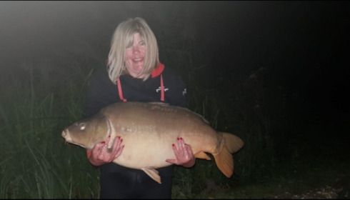 A 44 lb 14 oz carp from Jonchery, Kaz, Oct 2019