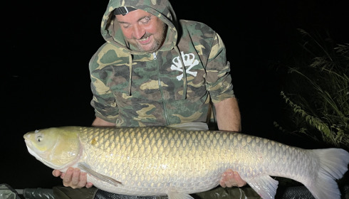 A 53 lb grass carp from Jonchery, Steve Ginn, Jul 2023