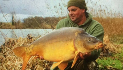 A 31 lb 2 oz carp from Jonchery, Nick Burrage, Mar 2015