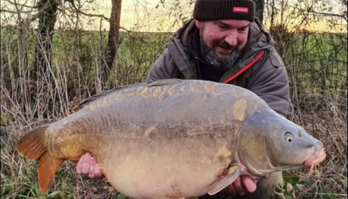 A 50 lb carp from Jonchery, Jan 2020