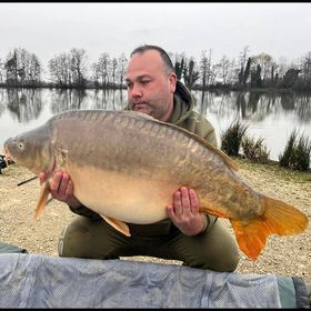 A 45 lb carp from Jonchery, Ian Morris-Moggy, Apr 2022