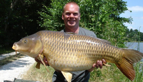 A 43 lb 11 oz carp from Jonchery, Swim 4, Jun 2015