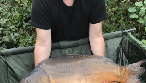 A 43 lb 8 oz carp from La Fonte, Martin Leadbetter, Sep 2017