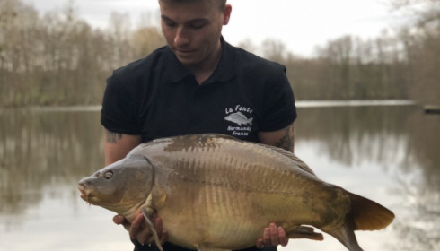 A 25 lb carp from La Fonte, Carter Party, Apr 2018