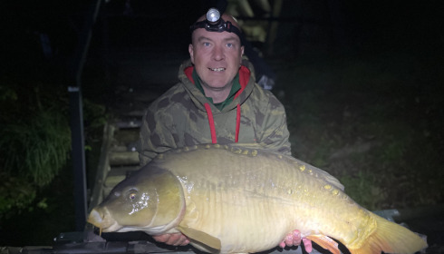 A 38 lb 4 oz fish from La Fonte, 38lb mirror, Sep 2022