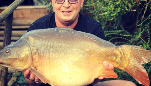 A 40 lb 1 oz carp from La Fonte, Colin Leadbetter, Sep 2017