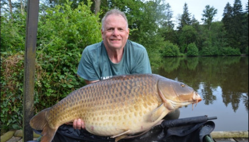 A 42 lb 8 oz carp from La Fonte, Jun 2018
