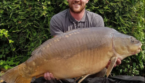 A 35 lb 4 oz carp from La Fonte, Stu Ryan, Aug 2018