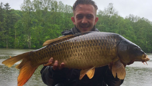 A 21 lb 1 oz carp from La Fonte, Ricky Weston, May 2017