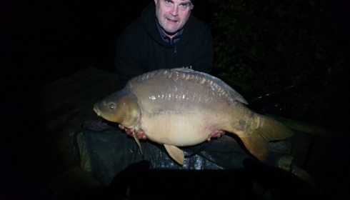A 43 lb carp from La Fonte, Robert Pitman, Oct 2019