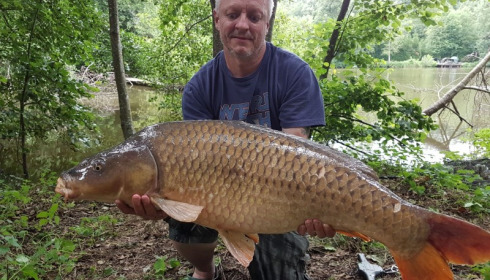A 30 lb 6 oz carp from La Fonte, Nigel Milton, Jul 2017