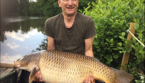 A 54 lb 4 oz carp from La Fonte, Jun 2018