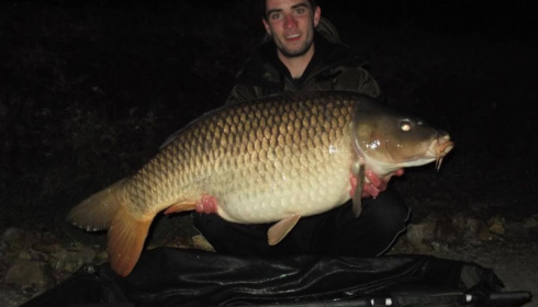 A 49 lb carp from La Fonte, Hugh Mulholland, Apr 2017