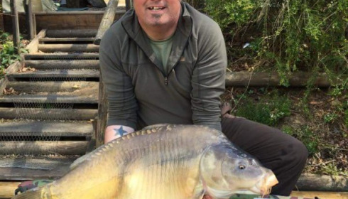 A 44 lb 10 oz carp from La Fonte, David Allcock, Apr 2017