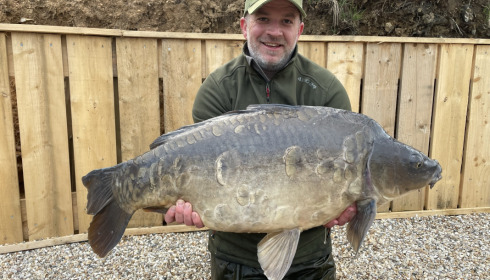 A 38 lb 8 oz carp from La Fonte, Aaron Greenfield, Apr 2023