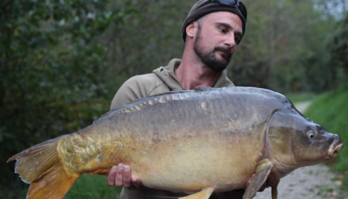 A 39 lb 12 oz carp from La Fonte, Ben Hilling, Oct 2022