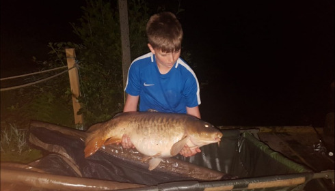A 31 lb carp from La Fonte, Robert Lock, May 2018
